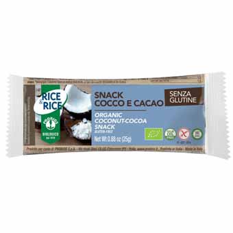snack cocco e cacao senza glutine