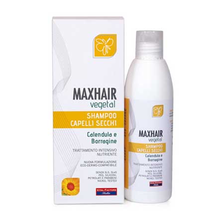 maxhair veg. shampoo per capelli secchi