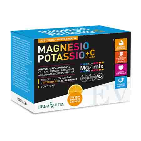 magnesio potassio + vitamina c gusto arancio
