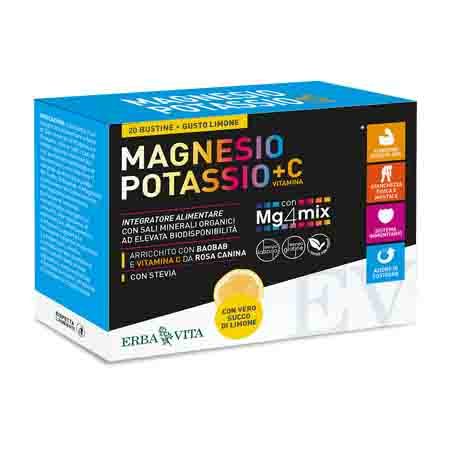 magnesio potassio + vitamina c gusto limone