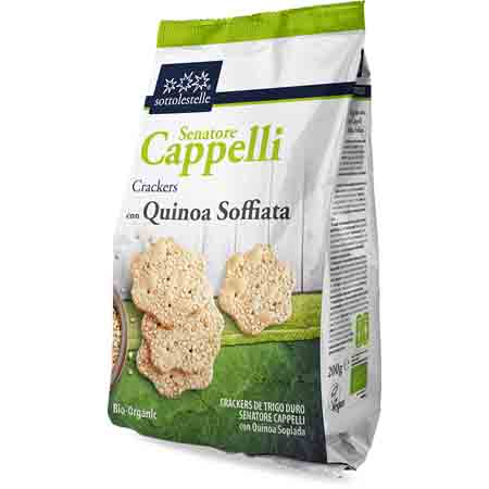 crackers senatore cappelli con quinoa soffiata