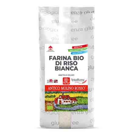 farina bianca di riso senza glutine