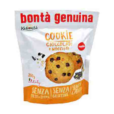 cookie cioccolato e nocciole senza glutine